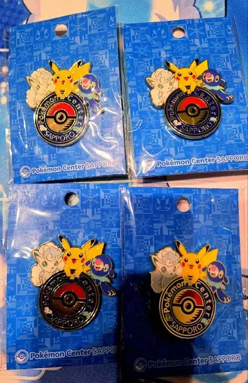 포켓몬 센터 삿포로 로고 핀즈 4종 세트