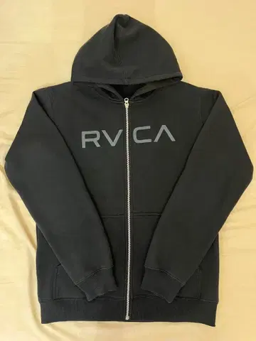RVCA 풀 집업 후드티 L 블랙