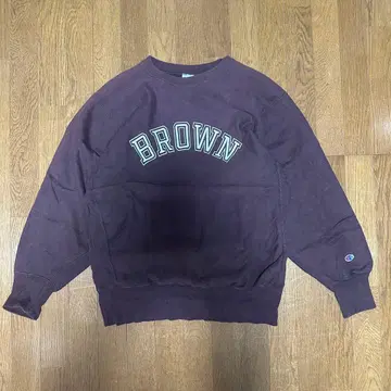90s USA제 챔피온 리버스 위브 BROWN XL 레어 색상