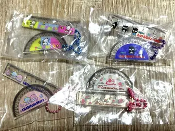 산리오 캐릭터즈 레트로 미니 눈금자&각도기 키링 가챠 포차코