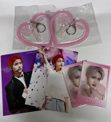 RICKY 키링 세트 2개+사진 세트