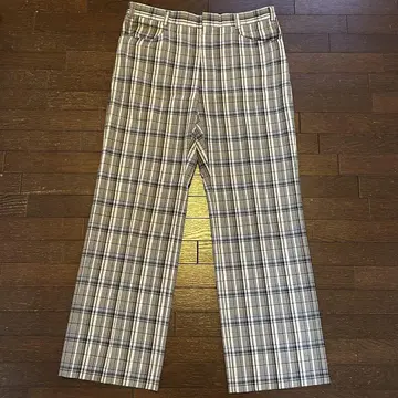 80s 90s HAGGAR 빈티지 슬랙스 체크 무늬