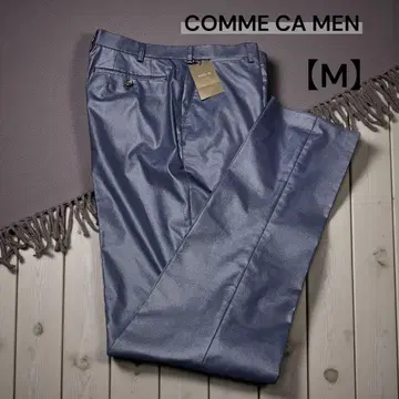 [COMME CA MEN] 광택 네이비 수트 팬츠 슬랙스 M