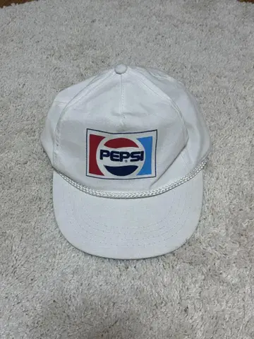 80s PEPSI 로고 화이트 캡