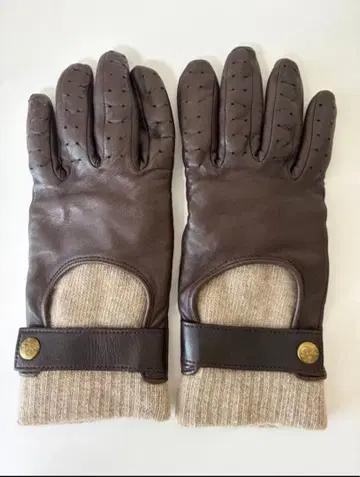 IL BISONTE 일비종떼 가죽 니트 장갑