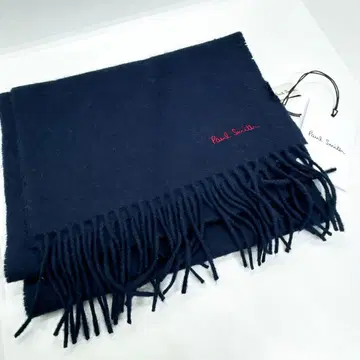 [ 미사용 새상품 ] 택 포함 Paul Smith 머플러 폴스미스 네이비