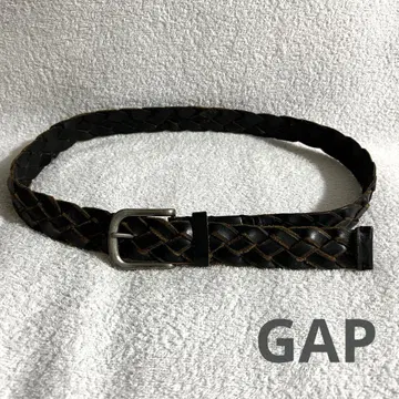 GAP 메쉬 벨트 블랙 컬러 다크 브라운
