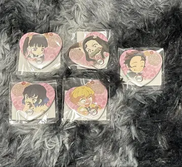 귀멸의 칼날 ufotable 발렌타인 하트 캔뱃지 세트