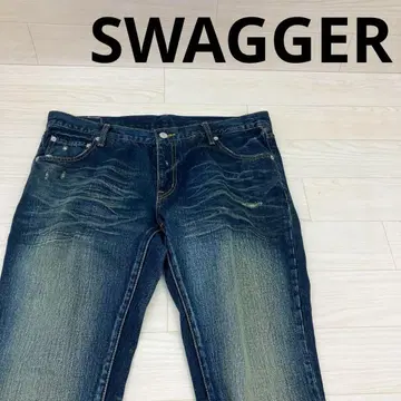 SWAGGER 스와거 데미지 가공 데님 팬츠
