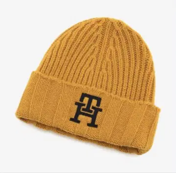 Tommy Hilfiger 니트 모자 OS 머스타드