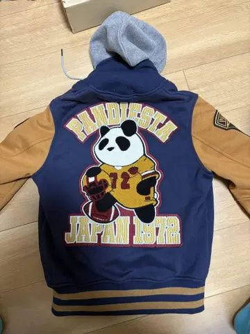 PANDIESTA JAPAN 바시티 자켓 S 네이비/브라운