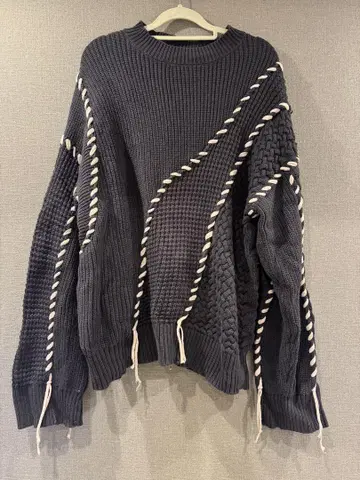 다크 그레이 긴팔 스웨터 ZARA x Maison Special