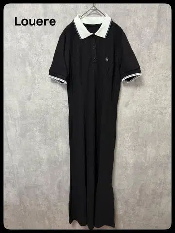 Louere 폴로 원피스 M 사이즈 I 라인 블랙 롱 원피스