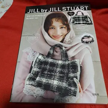 JILL by JILL STUART BOOK 트위드 프릴 백 BLA -