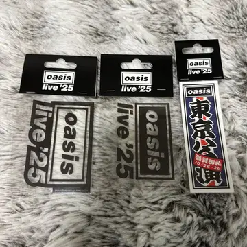 oasis Live'25 Black White 센샤후다 스티커 세트 3