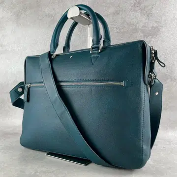 레어 새상품급 몽블랑 비즈니스 백 2way 스후마토 컬렉션 청록색 계열