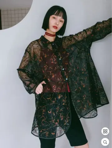 Piping Lace Over Shirt