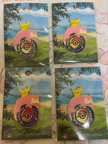포켓몬 센터 카가와 로고 핀즈 4개 세트