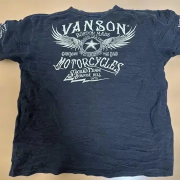 VANSON 다크 그레이 T셔츠 XL