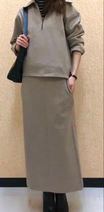 스커트 셋업 유니클로