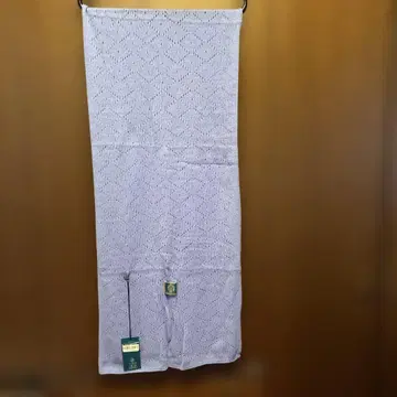 캐시미어 100% 연보라 레이스 짜임 스톨