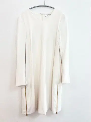 BEIGE 베이지 원피스 화이트 사이드 지퍼 M 온워드