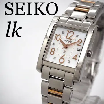 626 SEIKO 루키아 여성용 시계 5P 다이아 스퀘어 콤비 lk