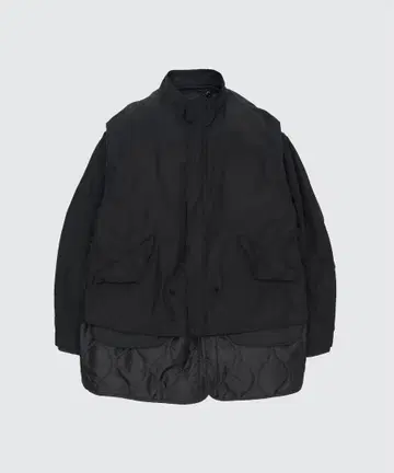 미사용 YOKE 25AW 밀리터리 블루종 코트 퀼팅 3 블랙
