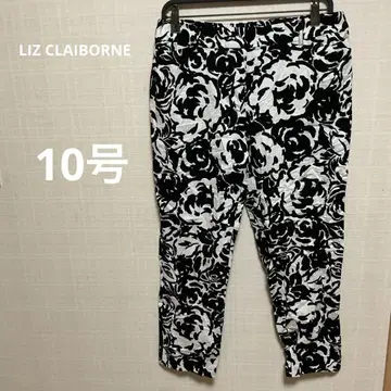 LIZ CLAIBORNE 꽃무늬 캐주얼 팬츠 10호