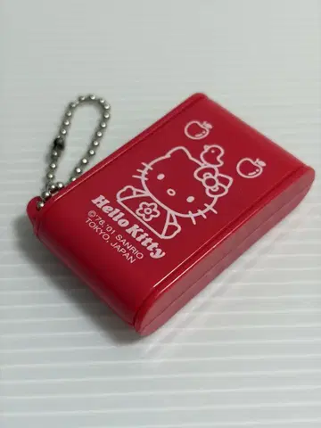 거울 포함 헬로키티 소품함 헤이세이 레트로 산리오 키링