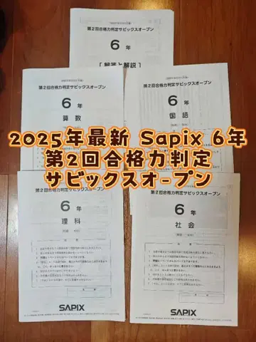2025년 최신 Sapix 6학년 제2회 합격 판정