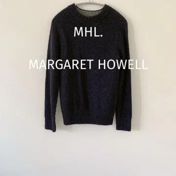 새상품급 MHL. 니트 스웨터 네이비 마가렛호웰 울 M