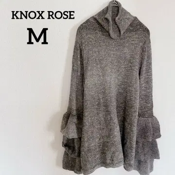 KNOX ROSE [ M ] 그레이 프릴 니트