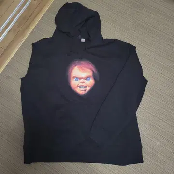 H&M CHUCKY 블랙 후드티 XL 차키