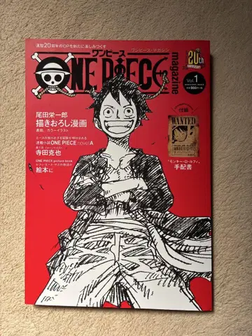 원피스 매거진 1 몽키 D 루피 미개봉 루피 수배서 있음