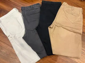 UNIQLO 치노 팬츠 4색 세트 34-36