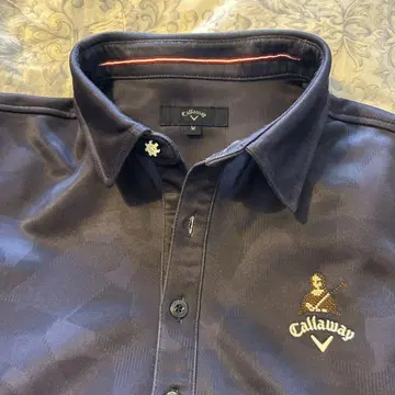 Callaway 긴팔 피케 셔츠 M 다크 네이비