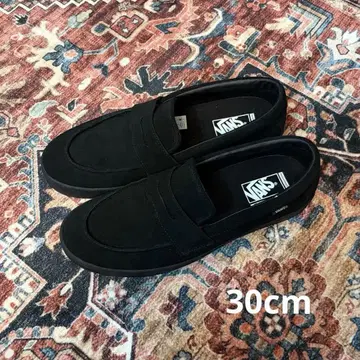 30cm VANS Loafer Suede Black