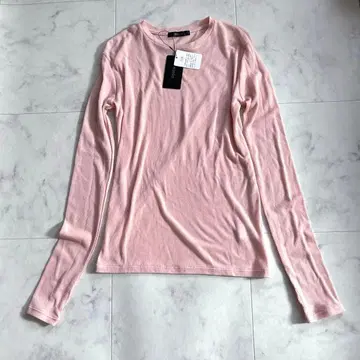 택 포함 새상품 URBAN RESEARCH ROSSO 시어 골지 티셔츠