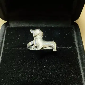 925 실버 닥스훈트 반지