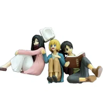 제일복권 진격의 거인 땅울림 A상 엘렌, 미카사, 알민 피규어