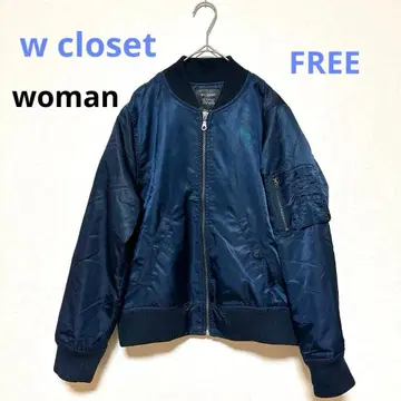 w closet 더블 클로젯 MA-1 네이비 블루종 나일론 F