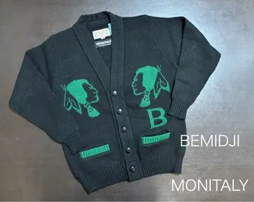 MONITALY 가디건 블랙/그린