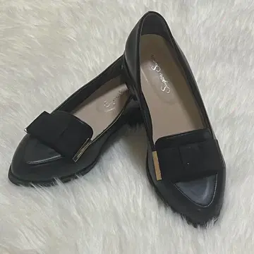 Sugar Sugar 리본 로퍼 S 블랙 출퇴근 통학 포멀