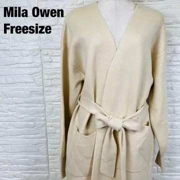 Mila Owen 미라 오웬 양모 혼방 니트 롱 가디건 1135