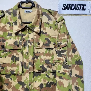 SARCASTIC 사캐스틱 카모플라쥬 밀리터리 자켓 알펜카모