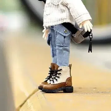 오비츠 11 사이즈 넨도로이드돌 바지 블루