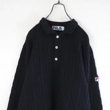 G9628*FILA 휠라 풀오버 니트 스웨터 다크 네이비 네이비 L