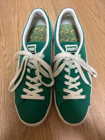 PUMA SUEDE VINTAGE 그린 화이트 27cm
