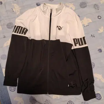 [ PUMA 푸마 ] 남성용 트레이닝 자켓 골프 화이트 블랙 L
